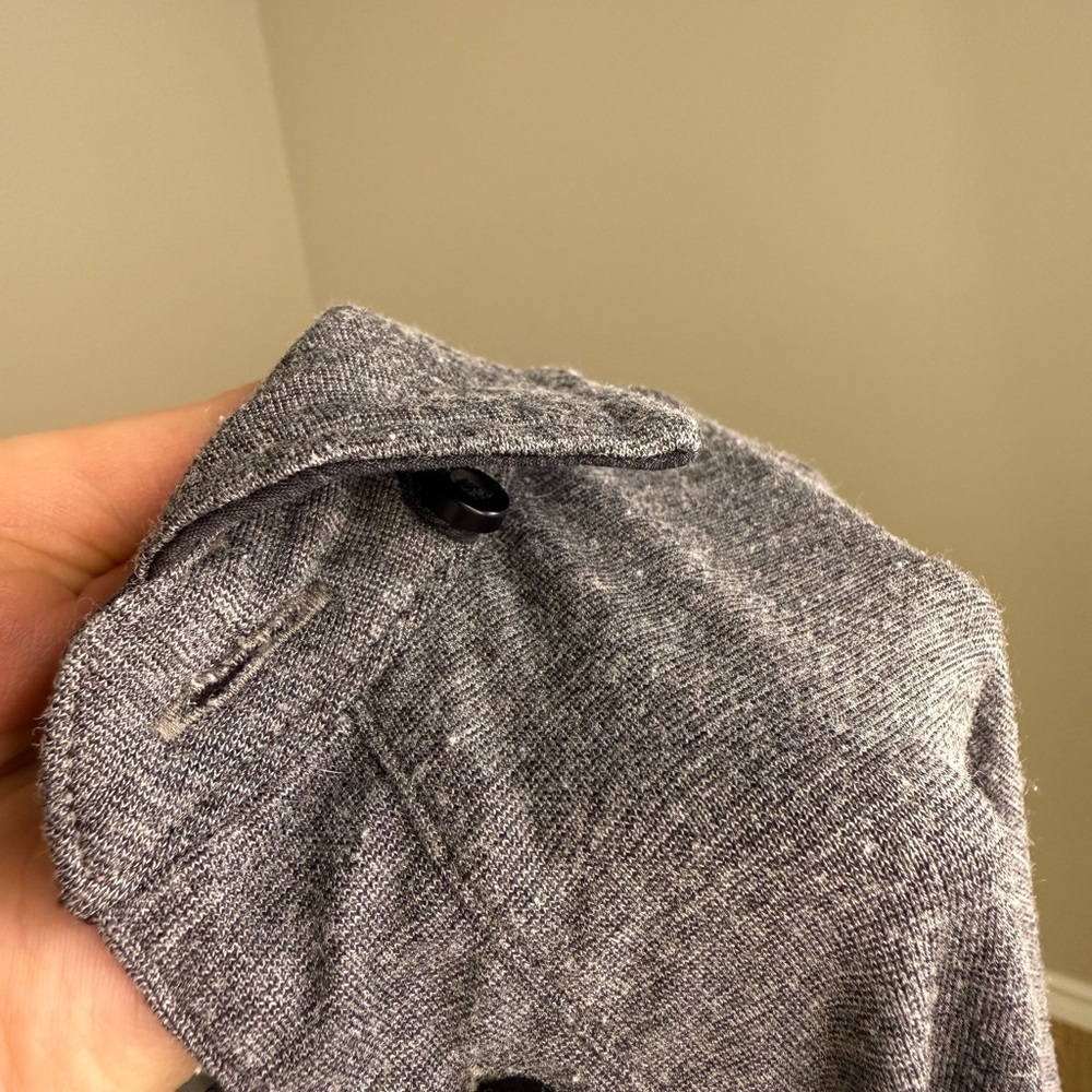 Lululemon Evolution Polo Original Release Heathered Black Medium Collared Shirt - Picture 7 of 10